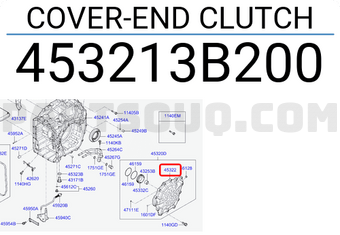 Hyundai / KIA 453213B200 COVER-END CLUTCH