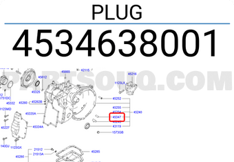 Hyundai / KIA 4534638001 PLUG