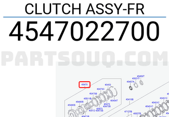 Hyundai / KIA 4547022700 CLUTCH ASSY-FR