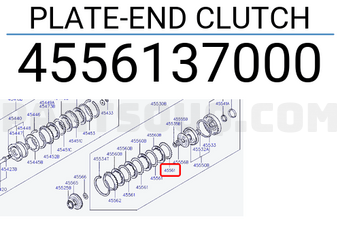 Hyundai / KIA 4556137000 PLATE-END CLUTCH
