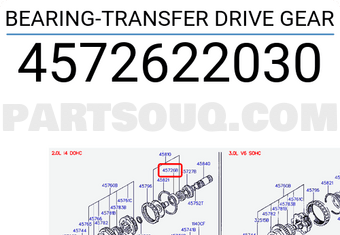 Hyundai / KIA 4572622030 BEARING-TRANSFER DRIVE GEAR