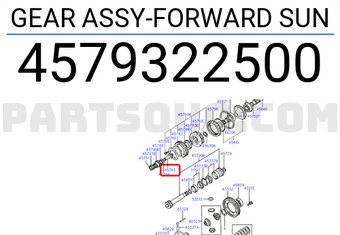 Hyundai / KIA 4579322500 GEAR ASSY-FORWARD SUN