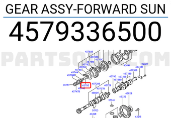 Hyundai / KIA 4579336500 GEAR ASSY-FORWARD SUN