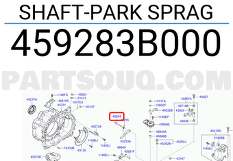 Hyundai / KIA 459283B000 SHAFT-PARK SPRAG