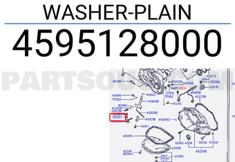 Hyundai / KIA 4595128000 WASHER-PLAIN