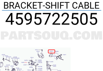 Hyundai / KIA 4595722505 BRACKET-SHIFT CABLE