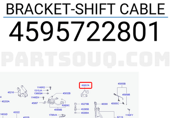 Hyundai / KIA 4595722801 BRACKET-SHIFT CABLE
