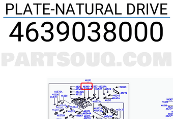 Hyundai / KIA 4639038000 PLATE-NATURAL DRIVE