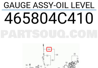 Hyundai / KIA 465804C410 GAUGE ASSY-OIL LEVEL