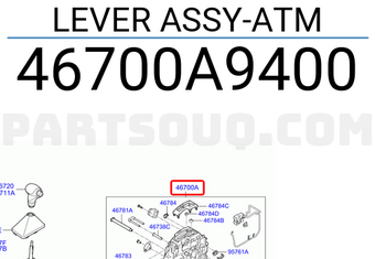 Hyundai / KIA 46700A9400 LEVER ASSY-ATM