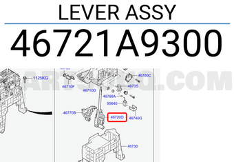 Hyundai / KIA 46721A9300 LEVER ASSY