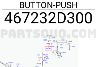 Hyundai / KIA 467232D300 BUTTON-PUSH