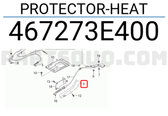 Hyundai / KIA 467273E400 PROTECTOR-HEAT