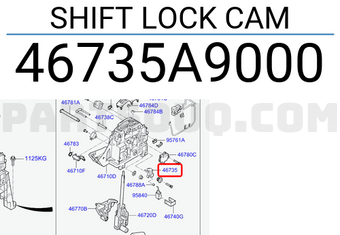 Hyundai / KIA 46735A9000 SHIFT LOCK CAM