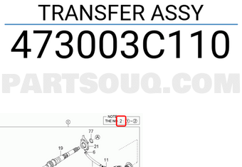 Hyundai / KIA 473003C110 TRANSFER ASSY