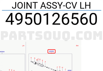 Hyundai / KIA 4950126560 JOINT ASSY-CV LH