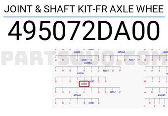 Hyundai / KIA 495072DA00 JOINT & SHAFT KIT-FR AXLE WHEE
