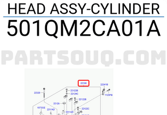 Hyundai / KIA 501QM2CA01A HEAD ASSY-CYLINDER