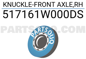 Hyundai / KIA 517161W000DS KNUCKLE-FRONT AXLE,RH