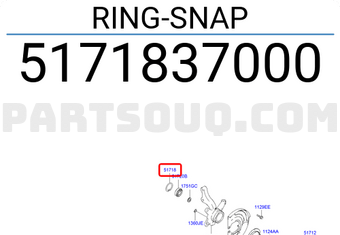 Hyundai / KIA 5171837000 RING-SNAP