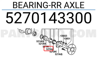 Hyundai / KIA 5270143300 BEARING-RR AXLE