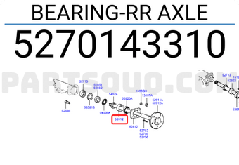 Hyundai / KIA 5270143310 BEARING-RR AXLE