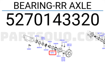 Hyundai / KIA 5270143320 BEARING-RR AXLE