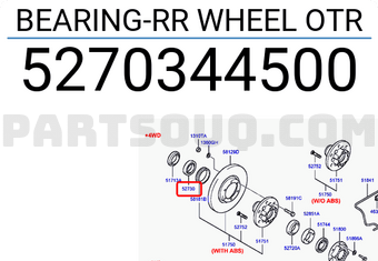Hyundai / KIA 5270344500 BEARING-RR WHEEL OTR