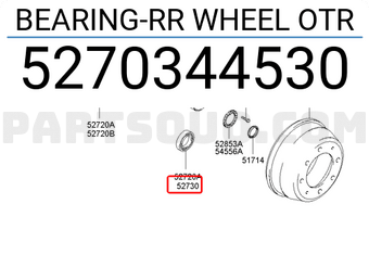Hyundai / KIA 5270344530 BEARING-RR WHEEL OTR