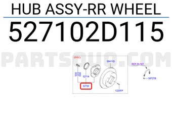 Hyundai / KIA 527102D115 HUB ASSY-RR WHEEL