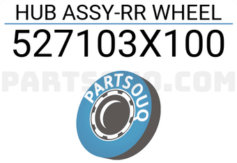 Hyundai / KIA 527103X100 HUB ASSY-RR WHEEL