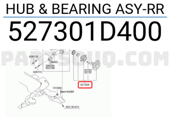 Hyundai / KIA 527301D400 HUB & BEARING ASY-RR