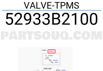 Hyundai / KIA 52933B2100 VALVE-TPMS