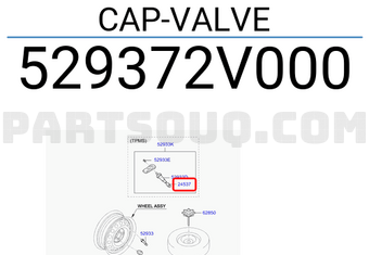 Hyundai / KIA 529372V000 CAP-VALVE