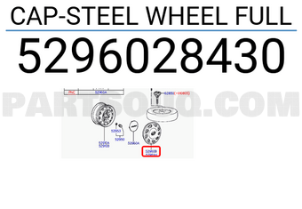 Hyundai / KIA 5296028430 CAP-STEEL WHEEL FULL