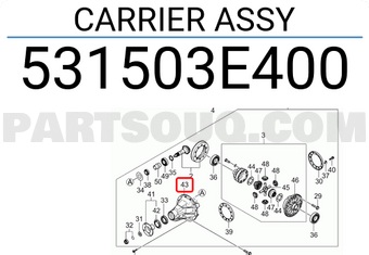 Hyundai / KIA 531503E400 CARRIER ASSY