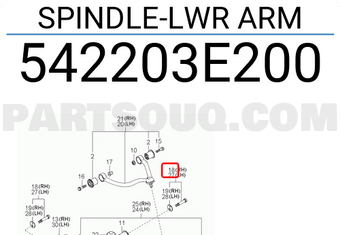 Hyundai / KIA 542203E200 SPINDLE-LWR ARM