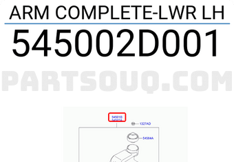 Hyundai / KIA 545002D001 ARM COMPLETE-LWR LH