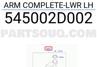 Hyundai / KIA 545002D002 ARM COMPLETE-LWR LH