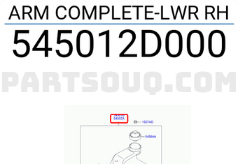 Hyundai / KIA 545012D000 ARM COMPLETE-LWR RH