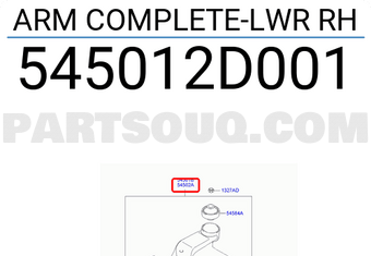 Hyundai / KIA 545012D001 ARM COMPLETE-LWR RH
