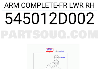 Hyundai / KIA 545012D002 ARM COMPLETE-FR LWR RH