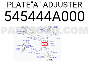 Hyundai / KIA 545444A000 PLATE"A"-ADJUSTER