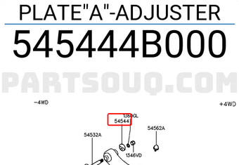 Hyundai / KIA 545444B000 PLATE"A"-ADJUSTER