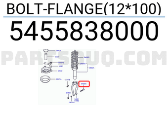 Hyundai / KIA 5455838000 BOLT-FLANGE(12*100)