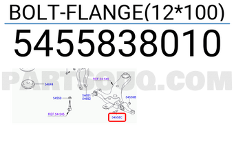 Hyundai / KIA 5455838010 BOLT-FLANGE(12*100)