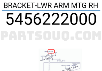 Hyundai / KIA 5456222000 BRACKET-LWR ARM MTG RH