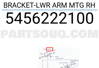 Hyundai / KIA 5456222100 BRACKET-LWR ARM MTG RH