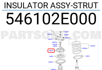 Hyundai / KIA 546102E000 INSULATOR ASSY-STRUT