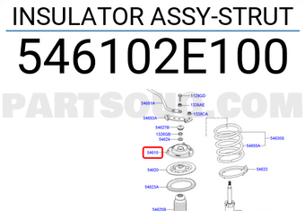 Hyundai / KIA 546102E100 INSULATOR ASSY-STRUT